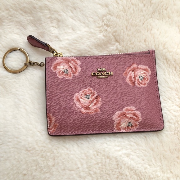 Coach Other - Coach ID case with rose print